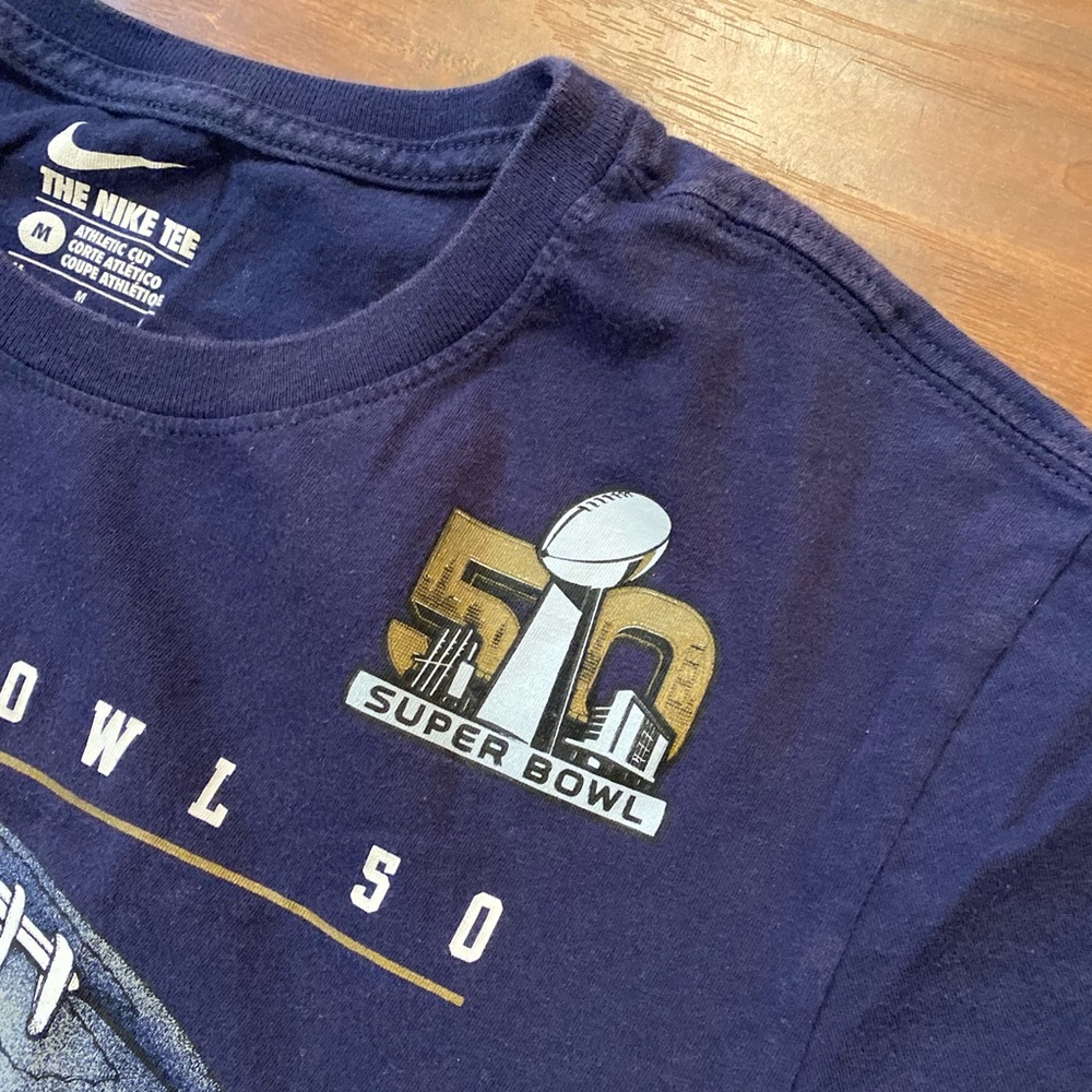 Nike Denver Broncos “Super Bowl 50 Champions” Shirt, Size Medium - Picture 5 of 10